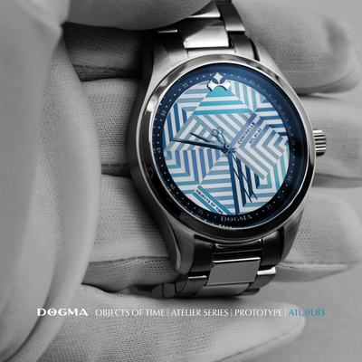 Dogma Contrelle ATL.91.83 Atelier prototype with laser-annealed stainless steel dial