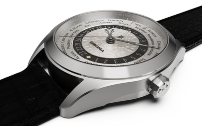 Dogma Monograph: Istanbul world-time watch angled view
